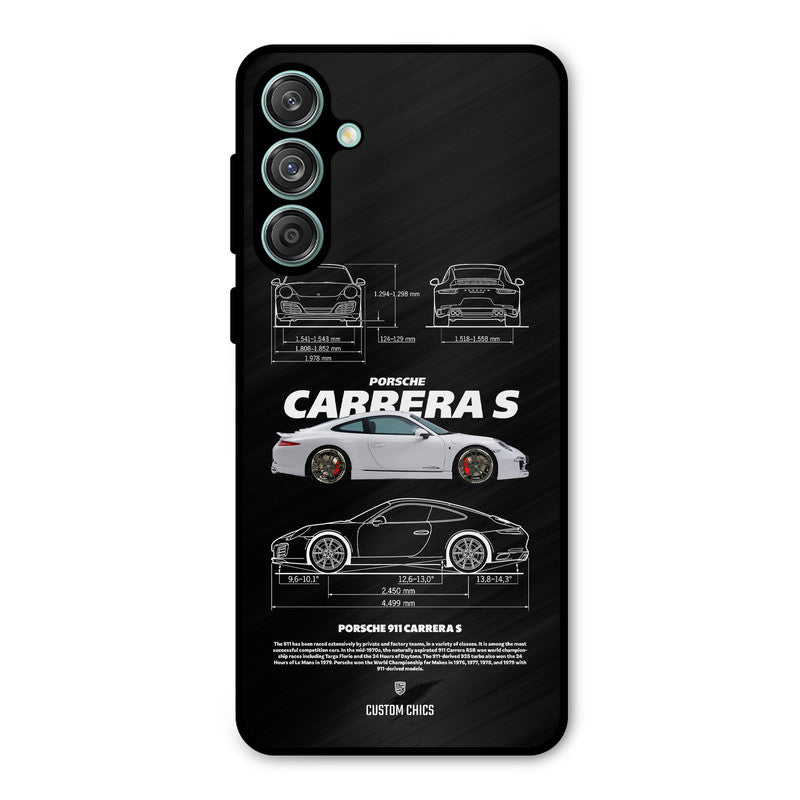 Grey Carrera Samsung Galaxy M55 5G Mobile Back Cover - Car&Bike PrintShield Case