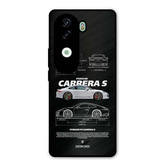 Grey Carrera iQOO Z9s Mobile Back Cover - Car&Bike PrintShield Case