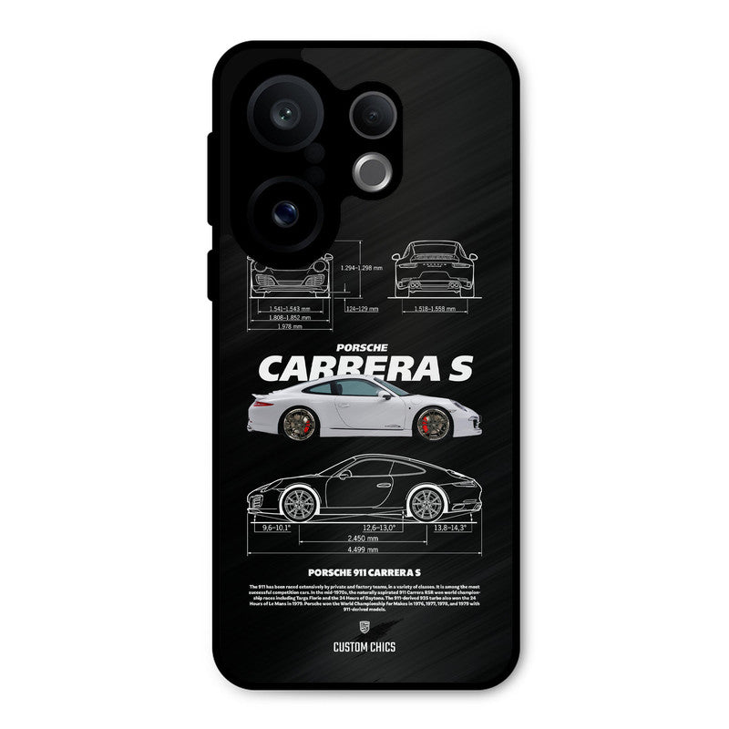 Grey Carrera Vivo X200 FE Mobile Back Cover - Car&Bike PrintShield Case