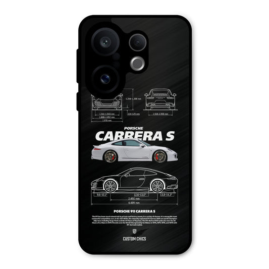 Grey Carrera Vivo X200 FE Mobile Back Cover - Car&Bike PrintShield Case