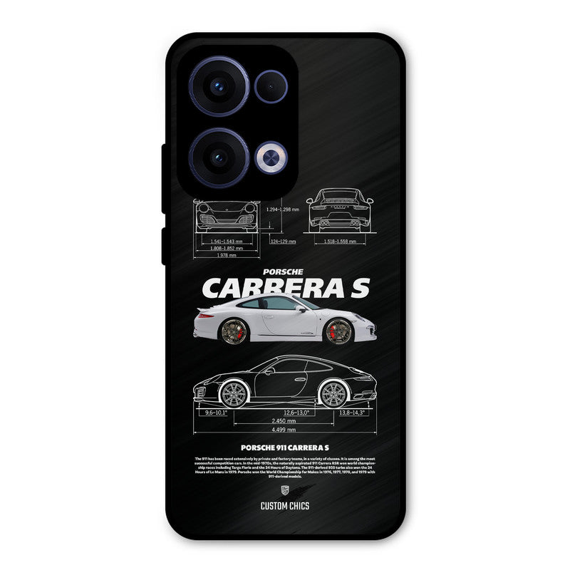 Grey Carrera Oppo Reno 13 5G Mobile Back Cover - Car&Bike PrintShield Case