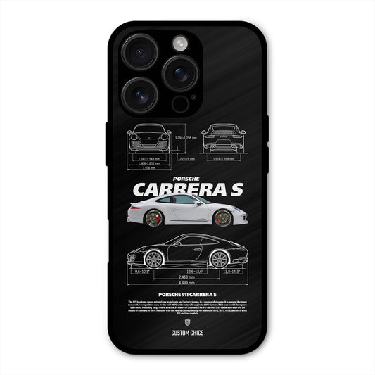Grey Carrera iPhone 16 Pro Mobile Back Cover - Car&Bike PrintShield Case