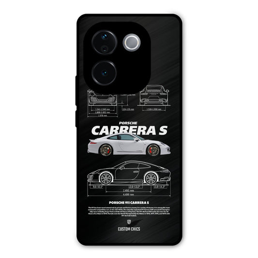 Grey Carrera Vivo T3 Pro Mobile Back Cover - Car&Bike PrintShield Case