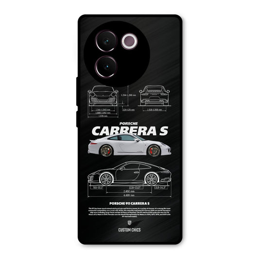 Grey Carrera Vivo V30e Mobile Back Cover - Car&Bike PrintShield Case