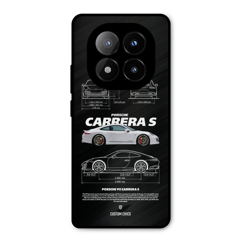 Grey Carrera Redmi Note 14 Pro Plus 5G Mobile Back Cover - Car&Bike PrintShield Case