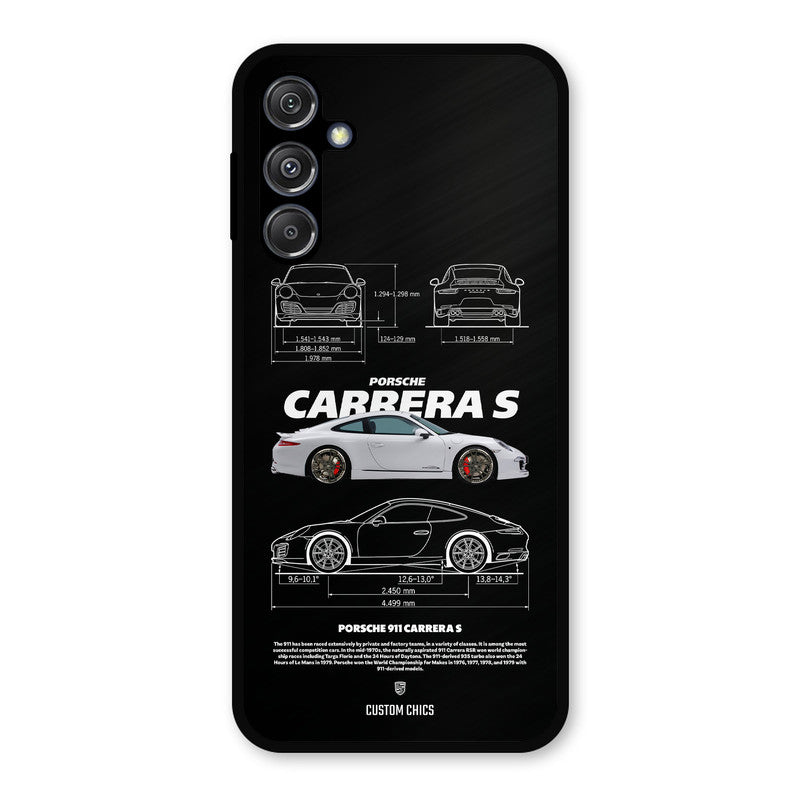 Grey Carrera Samsung Galaxy M34 5G Mobile Back Cover - Car&Bike PrintShield Case