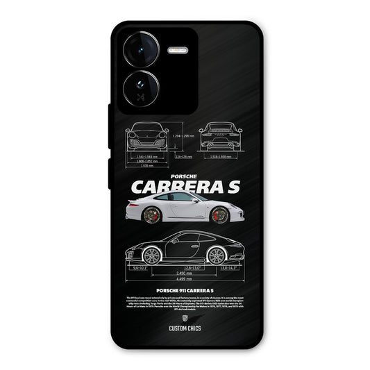 Grey Carrera iQOO Z9 Mobile Back Cover - Car&Bike PrintShield Case