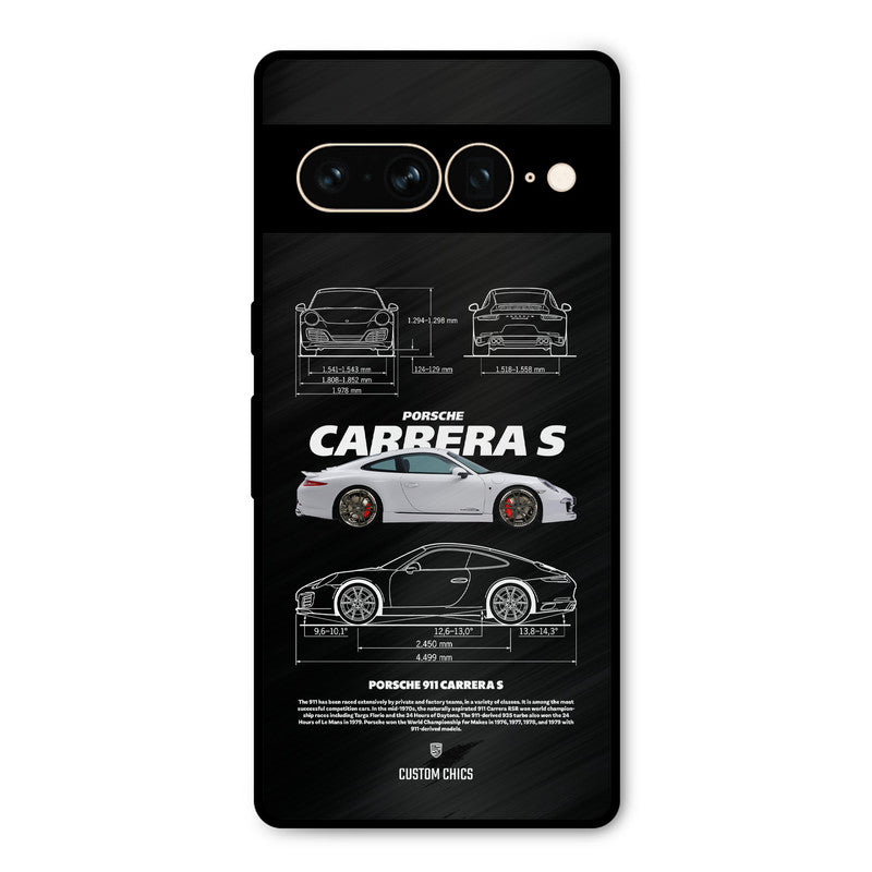 Grey Carrera Google Pixel 7 Pro Mobile Back Cover - Car&Bike PrintShield Case