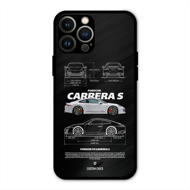 Grey Carrera iPhone 13 Pro Max Mobile Back Cover - Car&Bike PrintShield Case