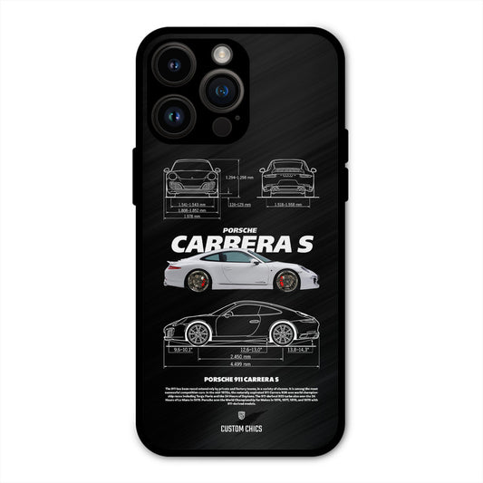 Grey Carrera iPhone 14 Pro Max Mobile Back Cover - Car&Bike PrintShield Case
