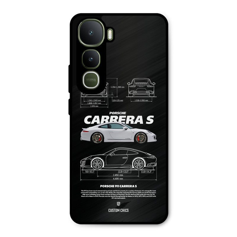 Grey Carrera Vivo Y400 Mobile Back Cover - Car&Bike PrintShield Case