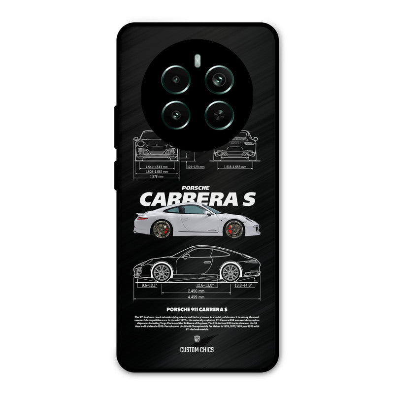 Grey Carrera Realme 12 Plus Mobile Back Cover - Car&Bike PrintShield Case