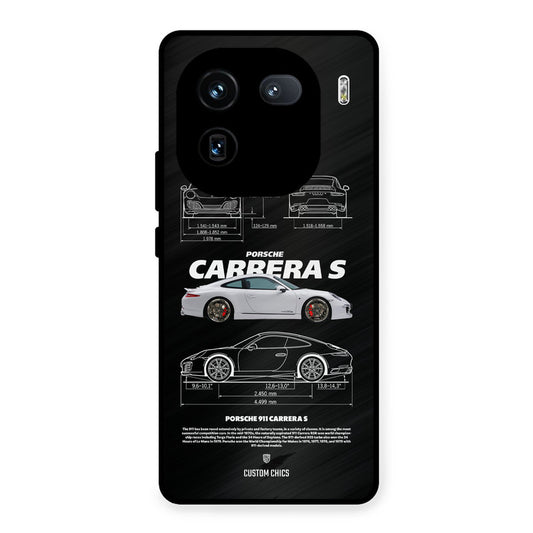 Grey Carrera iQOO 12 Mobile Back Cover - Car&Bike PrintShield Case