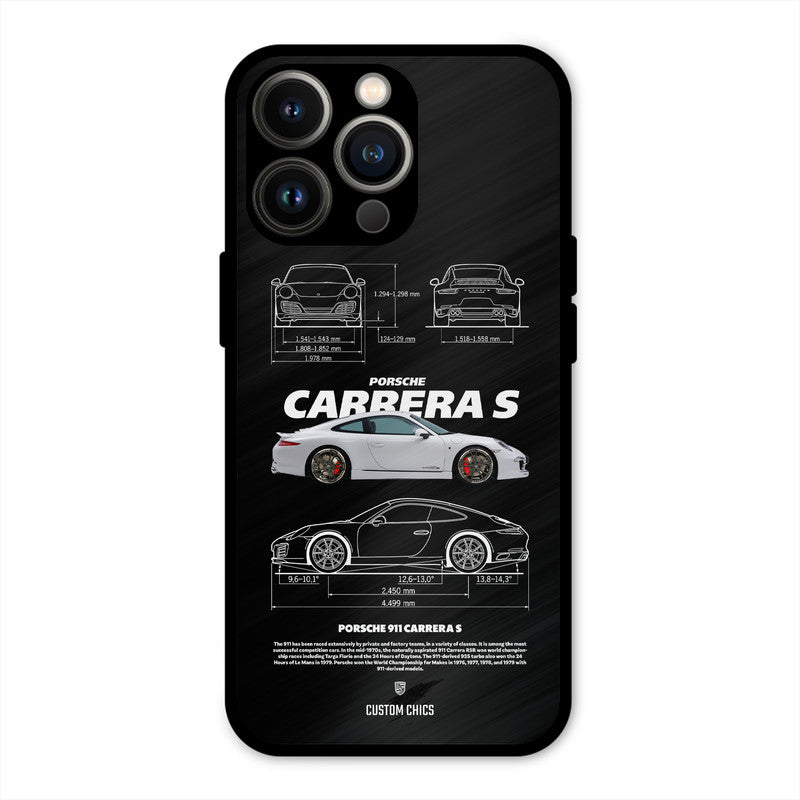 Grey Carrera iPhone 13 Pro Mobile Back Cover - Car&Bike PrintShield Case