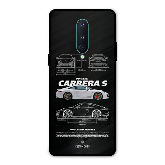 Grey Carrera Oneplus 8 Mobile Back Cover - Car&Bike PrintShield Case