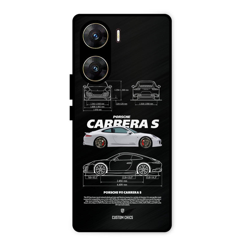 Grey Carrera Vivo V29e Mobile Back Cover - Car&Bike PrintShield Case