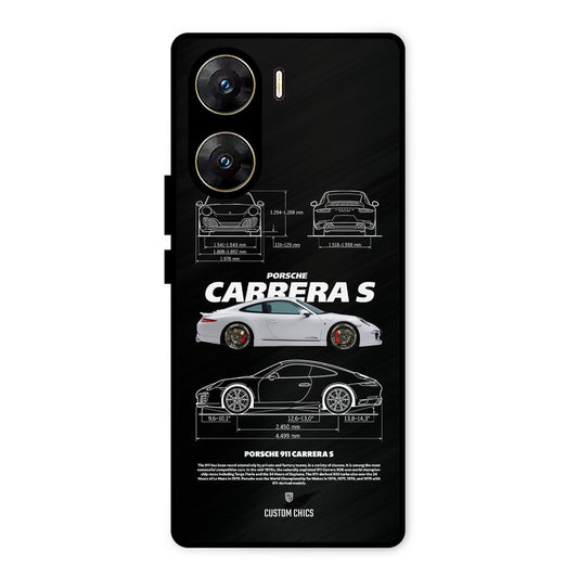 Grey Carrera Vivo V29e Mobile Back Cover - Car&Bike PrintShield Case