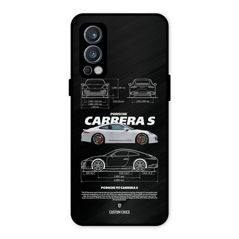 Grey Carrera OnePlus Nord 2 5G Mobile Back Cover - Car&Bike PrintShield Case