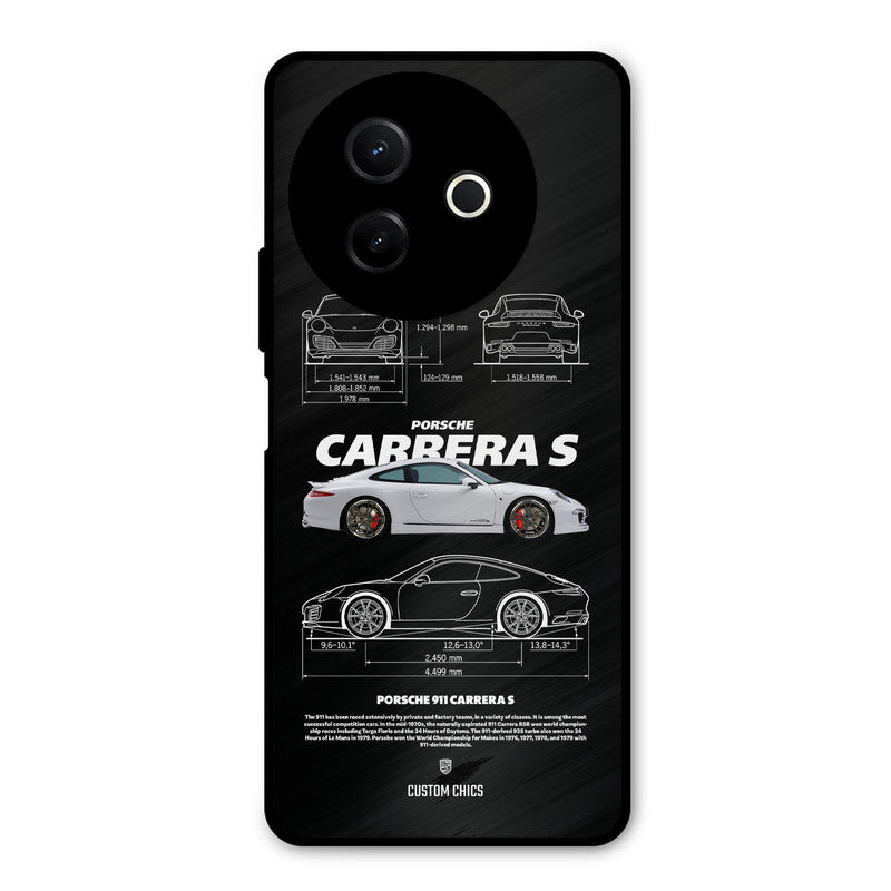 Grey Carrera Vivo Y39 Mobile Back Cover - Car&Bike PrintShield Case