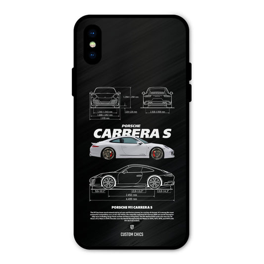 Grey Carrera iPhone X Mobile Back Cover - Car&Bike PrintShield Case