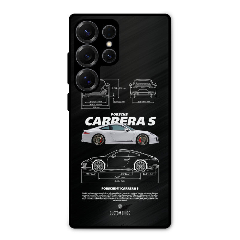 Grey Carrera Samsung Galaxy S25 Ultra Mobile Back Cover - Car&Bike PrintShield Case