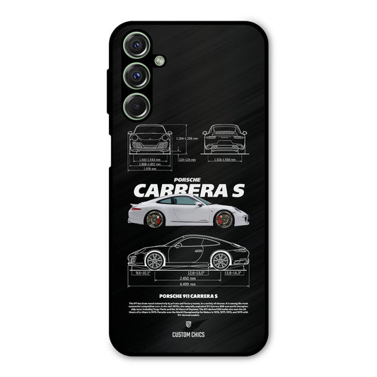 Grey Carrera Samsung Galaxy M34 Mobile Back Cover - Car&Bike PrintShield Case