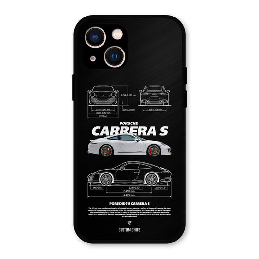 Grey Carrera iPhone 13 Mobile Back Cover - Car&Bike PrintShield Case