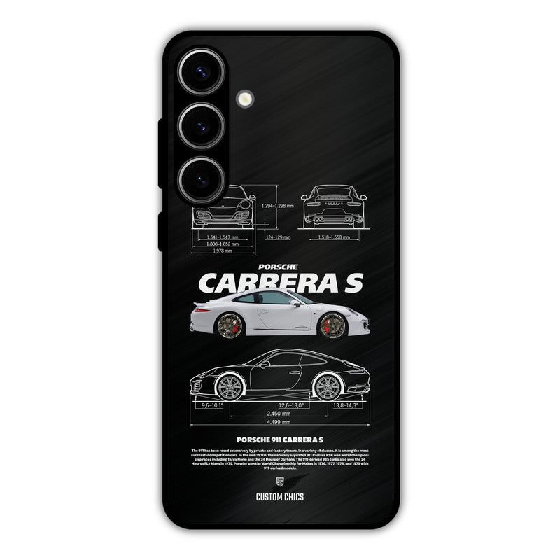 Grey Carrera Samsung Galaxy S24 Plus Mobile Back Cover - Car&Bike PrintShield Case