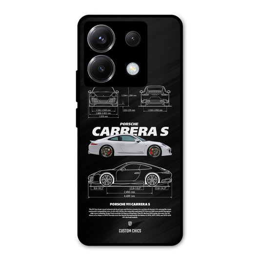 Grey Carrera Poco X6 Mobile Back Cover - Car&Bike PrintShield Case