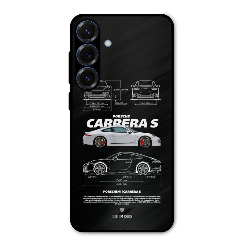 Grey Carrera Samsung Galaxy S25 Mobile Back Cover - Car&Bike PrintShield Case