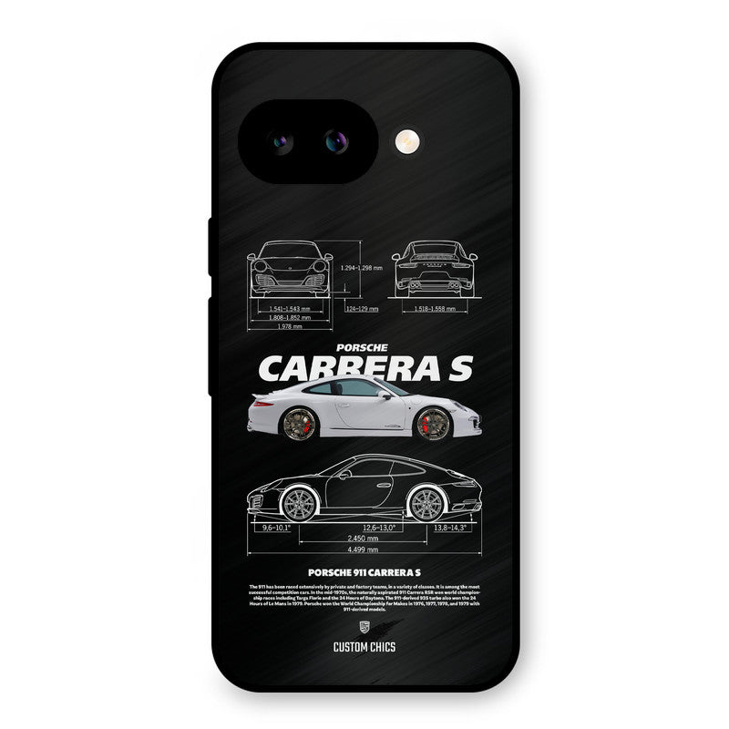 Grey Carrera Google Pixel 9A Mobile Back Cover - Car&Bike PrintShield Case