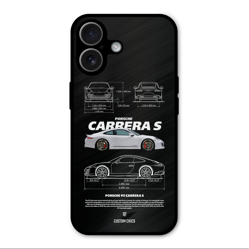 Grey Carrera iPhone 17 Mobile Back Cover - Car&Bike PrintShield Case