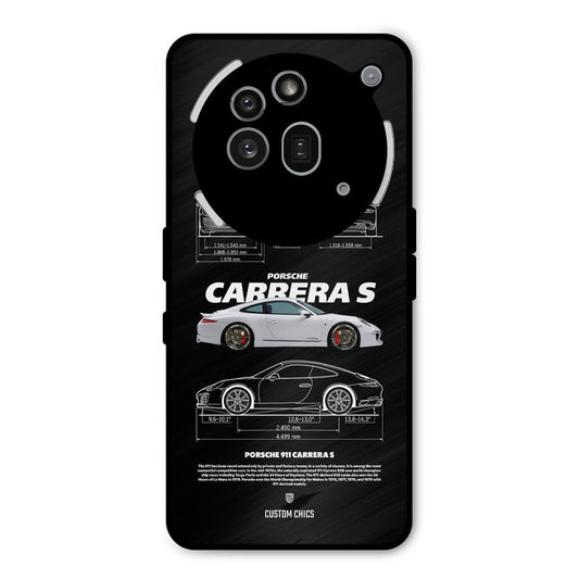 Grey Carrera Nothing Phone 3A Pro Mobile Back Cover - Car&Bike PrintShield Case