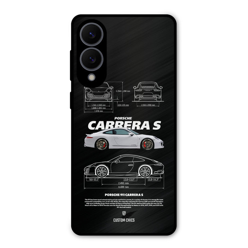Grey Carrera Samsung Galaxy S25 Edge Mobile Back Cover - Car&Bike PrintShield Case