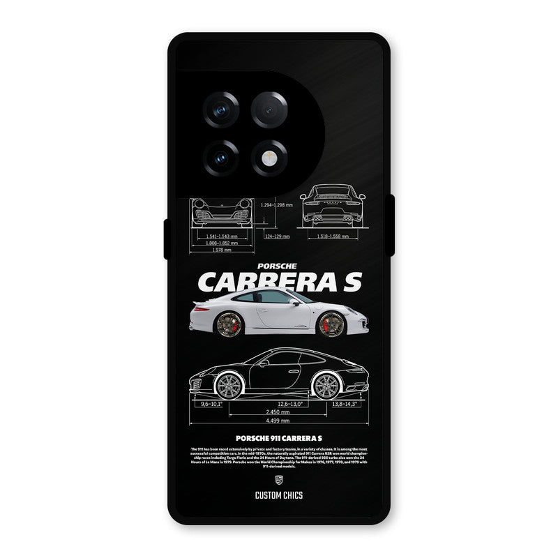 Grey Carrera OnePlus 11R Mobile Back Cover - Car&Bike PrintShield Case