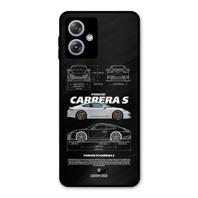 Grey Carrera Motorola G64 5G Mobile Back Cover - Car&Bike PrintShield Case