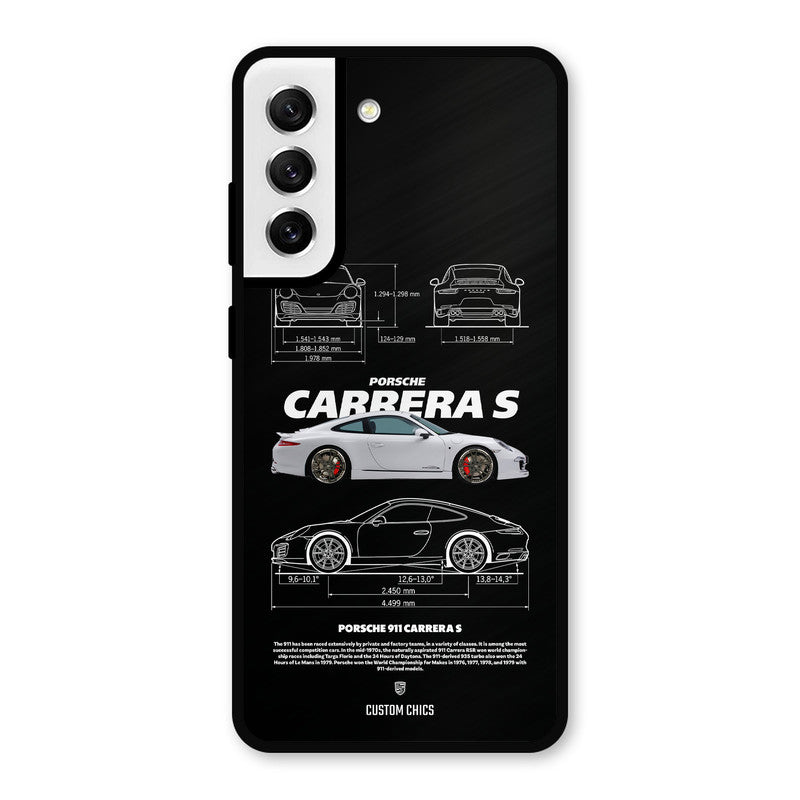 Grey Carrera Samsung Galaxy S21 FE 5G Mobile Back Cover - Car&Bike PrintShield Case