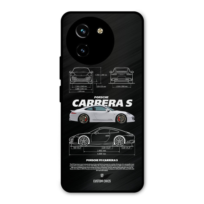 Grey Carrera Vivo Y200i Mobile Back Cover - Car&Bike PrintShield Case