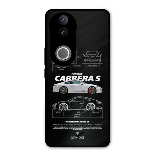 Grey Carrera Vivo V50 Mobile Back Cover - Car&Bike PrintShield Case