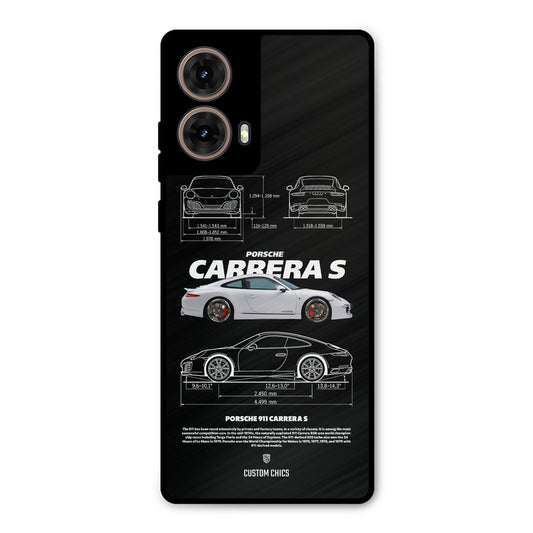 Grey Carrera Moto G85 Mobile Back Cover - Car&Bike PrintShield Case