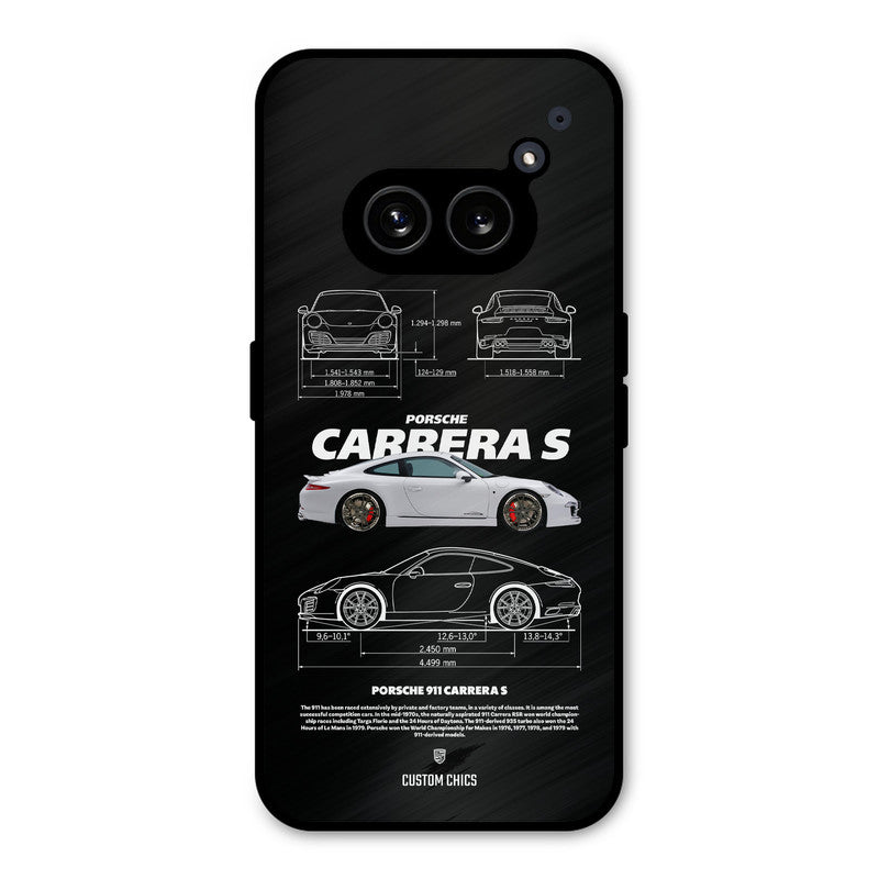 Grey Carrera Nothing Phone 2a Mobile Back Cover - Car&Bike PrintShield Case