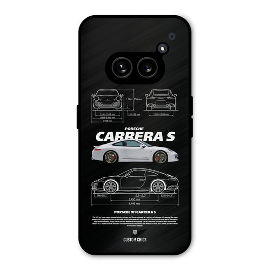 Grey Carrera Nothing Phone 2a Mobile Back Cover - Car&Bike PrintShield Case