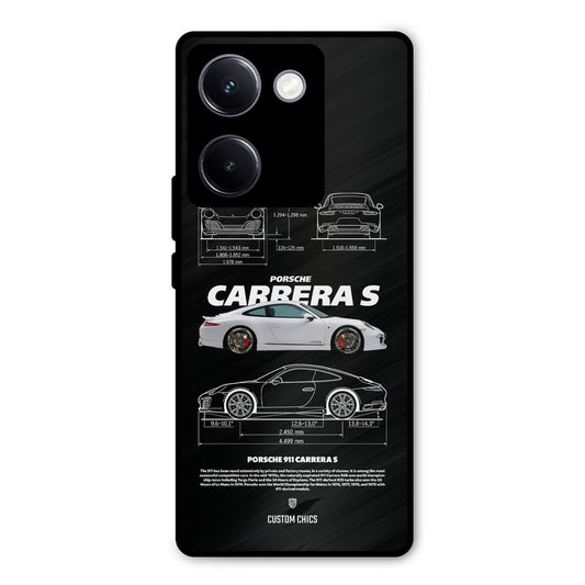 Grey Carrera Vivo Y300 Plus Mobile Back Cover - Car&Bike PrintShield Case