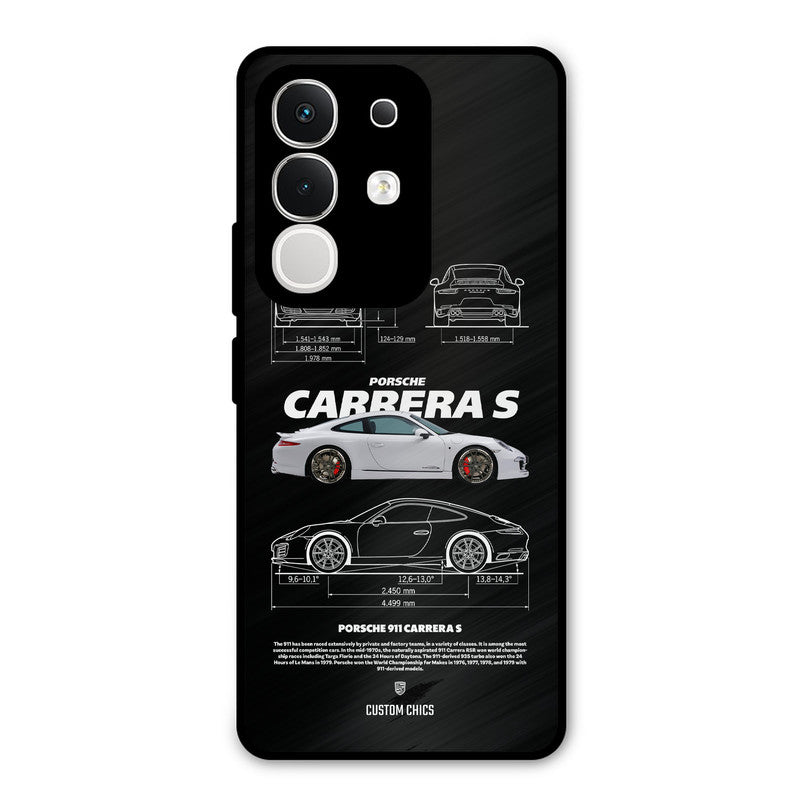 Grey Carrera Vivo T4x Mobile Back Cover - Car&Bike PrintShield Case