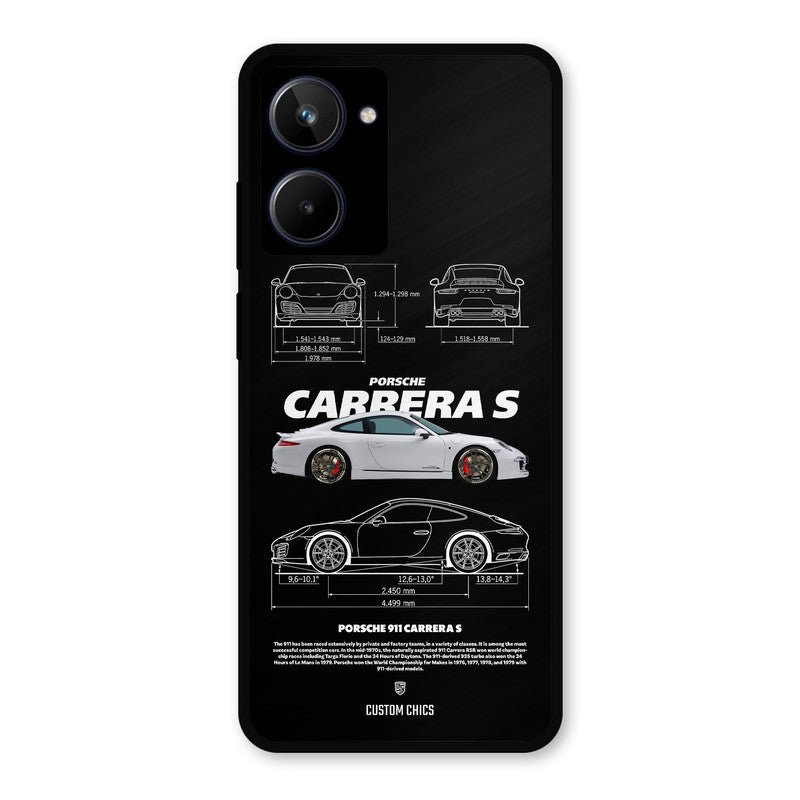 Grey Carrera Realme 10 Mobile Back Cover - Car&Bike PrintShield Case