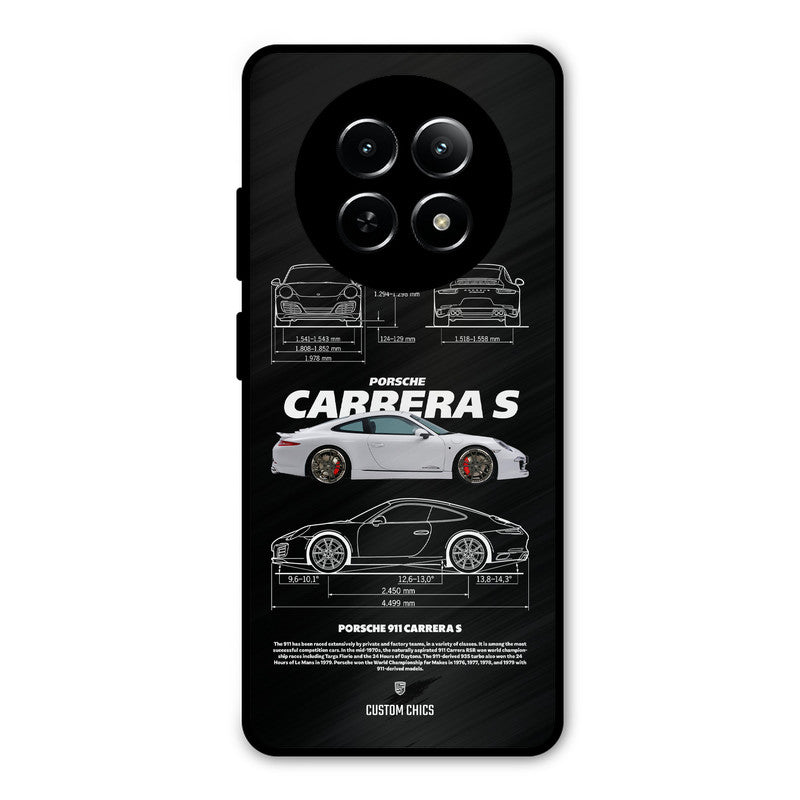 Grey Carrera Realme Narzo N65 Mobile Back Cover - Car&Bike PrintShield Case