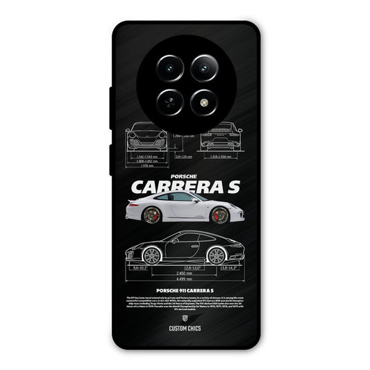 Grey Carrera Realme Narzo N65 Mobile Back Cover - Car&Bike PrintShield Case