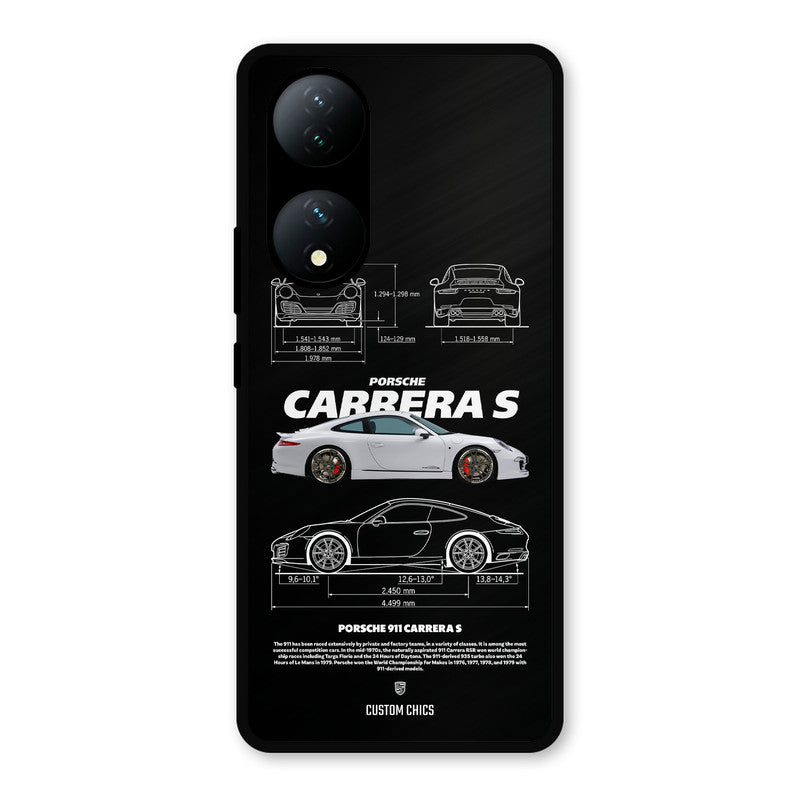 Grey Carrera Vivo Y100 Mobile Back Cover - Car&Bike PrintShield Case