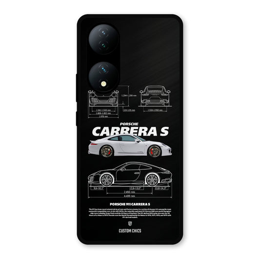 Grey Carrera Vivo Y100 Mobile Back Cover - Car&Bike PrintShield Case