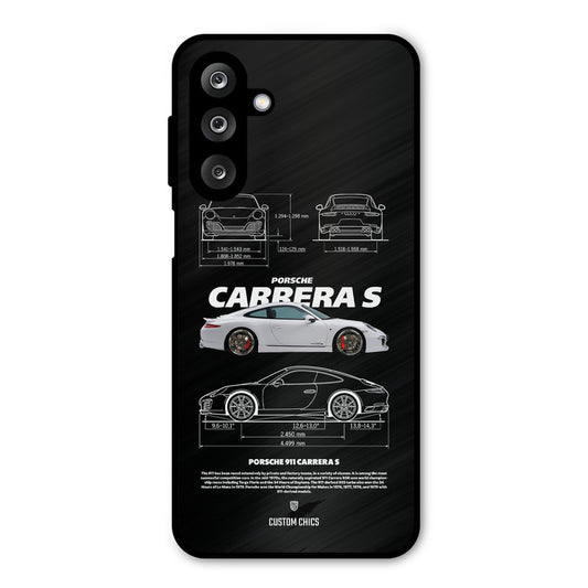 Grey Carrera Samsung Galaxy M36 Mobile Back Cover - Car&Bike PrintShield Case